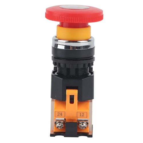 Bouton d'arrêt d'urgence autobloquant rouge de 22 mm avec grosse tête de champignon