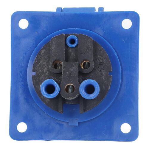 Prise industrielle dissimulée à 3 broches PC en laiton bleu prise CEE pour alimentation électrique IP44 220-250V