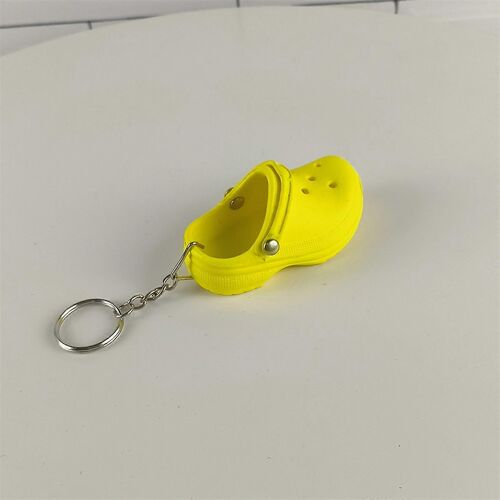 Porte-Clés Mini Slipper Bleu Clair : Pendentif Chaussure Mignon Pour Sacs Et Porte-Clés