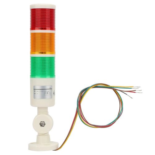 Rouge/Orange/Vert CNC Machine Avertissement LED Indicateur Signal D'alarme Lumière avec Buzzer Son 24VDC
