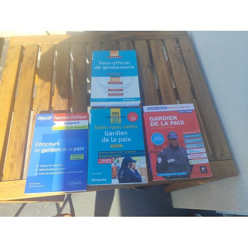 Annales Concours Gardien De La Paix, Lot De 3 Livres