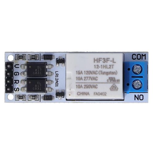 Interrupteur de maintien de module de relais de verrouillage Bistable Panneau de bascule autobloquant DC 12V 10A LR12A01