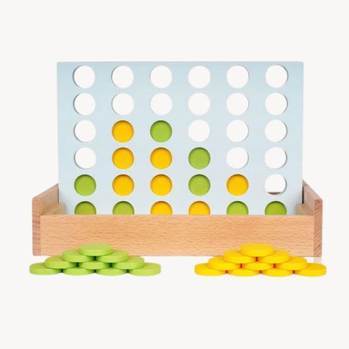 Puissance 4 En Bois, Jeu De Société