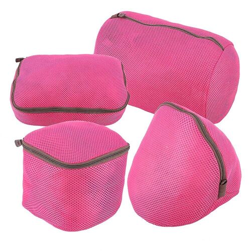 4 pièces maille sac à linge soutien-gorge sous-vêtements lingerie chaussettes protection lavage sacs à linge
