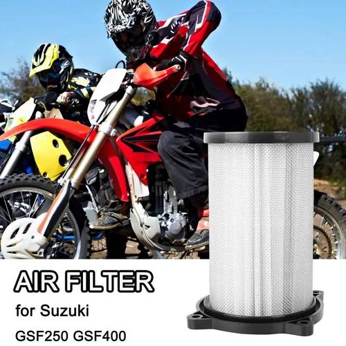 Filtre À Air De Moto Pour Suzuki Gs500 E F Gsf250 400 N/Zm/P/Distillé/Zp/R/Nr/Vs/S Gsf Gsx400 Bandit Gsx1200 400 X Inazuma Gv 1200 Gl-
