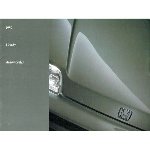 Catalogue 1989 Honda Automobiles Gamme Usa : Accord - Civic - Prelude - Crx
