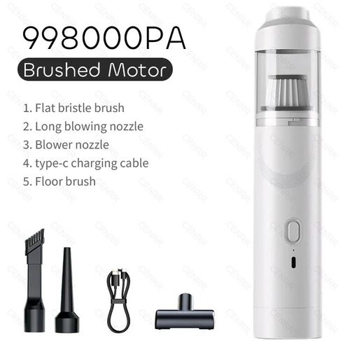 Cenrr 9998000 Pa ¿ Aspirateur De Voiture Portable Sans Fil, Forte Aspiration, Puissant, Pour Appareil Ménager, Souffleur D'air-Basic