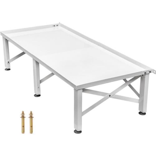 Support pour Machine à Laver - VEVOR - 124x55x30 cm Support métallique machine à laver capacité 150 kg base antidérapante