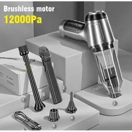 Eadavid-Aspirateur De Voiture Sans Fil Portable, Déterminer 12000 Pa, Support De Moteur Sans Balais, Outil De Livres De Véhicule Sec-Wireless