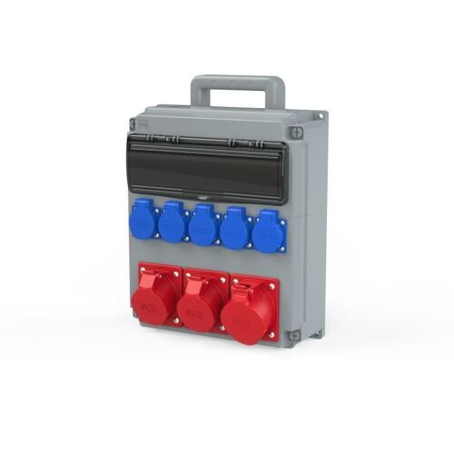 Coffret de chantier portable - OPOLE - 32/5 2*16/5 - IP54 - 14 modules - Extérieur