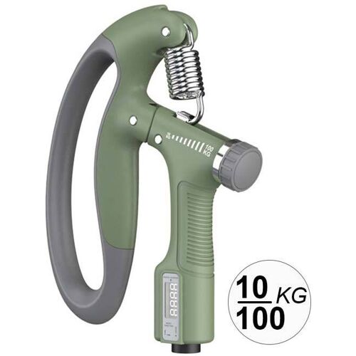Pince De Musculation À Résistance Réglable De 10 À 100 Kgs Avec Compteur
