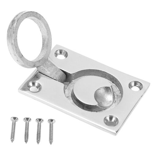 62x44mm Boat Square Flush Pull Ring Poignées Accessoire De Quincaillerie Marine En Acier Inoxydable