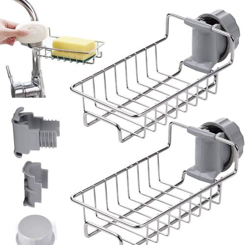 Porte-éponge pour robinets de cuisine, lot de 2 porte-éponges goodnice