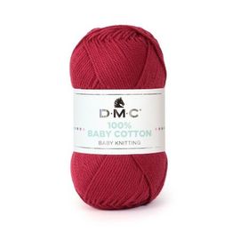 Coton À Tricoter 100% Baby Cotton - Dmc - Certifié Oeko-Tex 791 Rouge