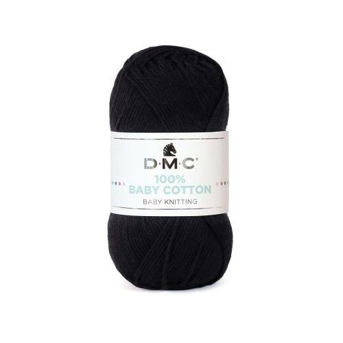 Coton À Tricoter 100% Baby Cotton - Dmc - Certifié Oeko-Tex 775 Noir