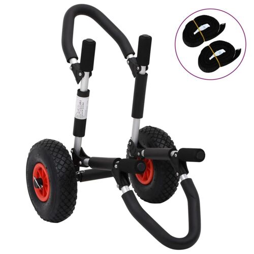 Vidaxl Chariot De Sup Pour Planche De Surf Pliable 45 Kg Aluminium