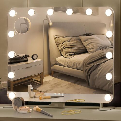 Miroir de maquillage Hollywood miroir cosmétique avec éclairage 15LED USB