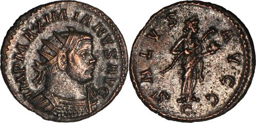 Rome - Aurelianus - Maximien Hercule - 290 Ad - Salvs Avgg - Lyon - Ric.422 - 19-028