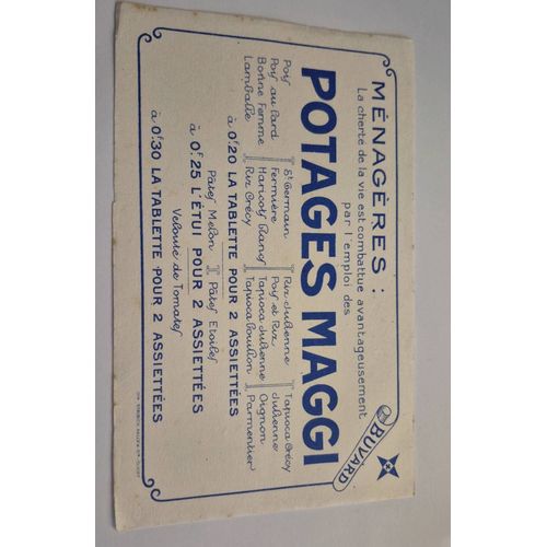 Buvard Potages Maggi