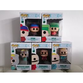 Série Complète 5 Figurines Funko Pop South Park - Stan, Kyle, Professor Chaos, Terrance, Phillip - N°08, 09, 10, 11, 12
