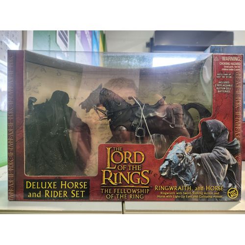 Figurine Toybiz Le Seigneur Des Anneaux - Ringwraith And Horse - The Fellowship Of The Ring