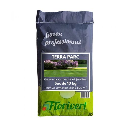 Semis Pour Gazon Terra Parc 10 Kg, Pour Un Gazon Fin Et Facile À Établir - Florivert 1201803