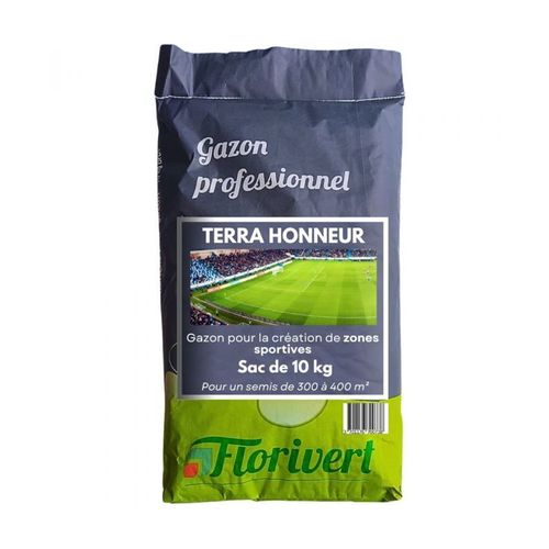 Semis Pour Gazon Terra Honneur 10 Kg, Pour Un Excellent Aspect Et Tontes Rases - Florivert 1202065
