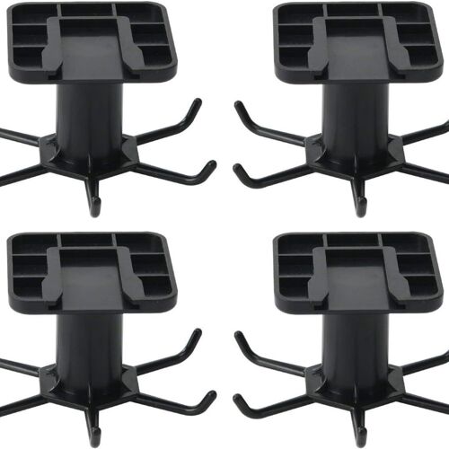 4 Crochets Sous Armoire, Crochets Pour Ustensiles De Cuisine Rotatifs À 360°, Sans Clous Goodnice