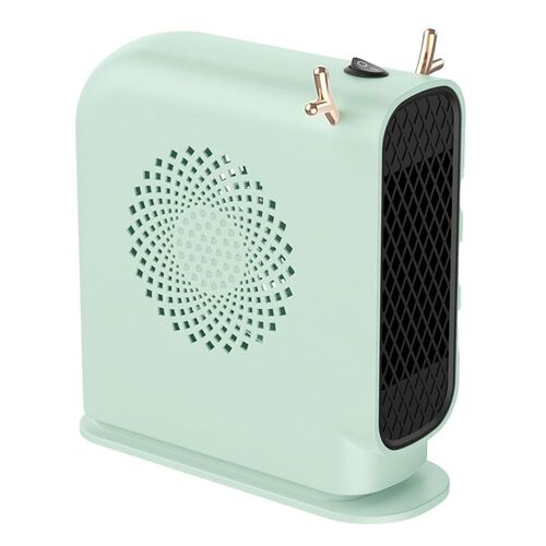 Chauffage d'espace portable, petit radiateur de conception en bois, vert menthe-EU, 220 V goodnice
