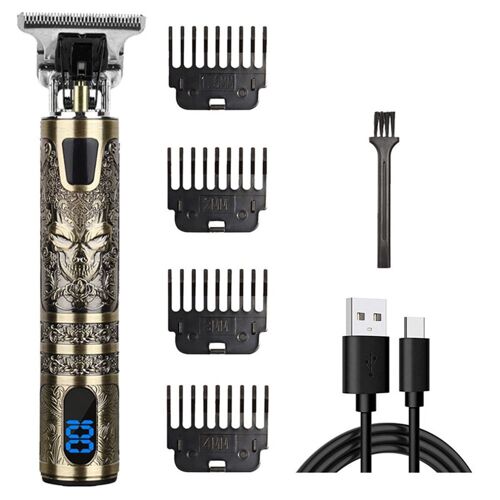 Tondeuse À Cheveux Homme T9 Vintage - Stil4, Lame Ultra Tranchante, Affichage Led Goodnice