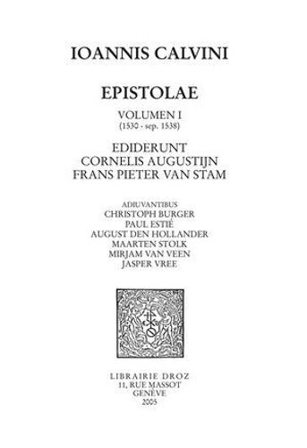 Epistolae. Series Vi, Volumen I: 1530-Septembre 1538