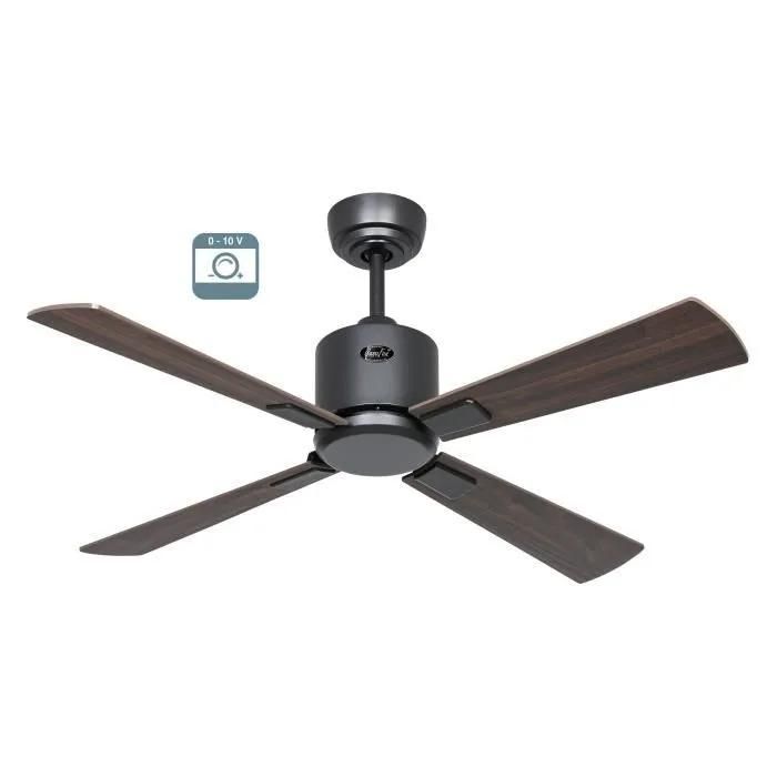 Brasseur D'air SALAZIE 164 Cm - Moteur DC 38W, Lumière LED 20W Dimmable - Télécommande, WiFi, Vocal - 3 Pales Bois