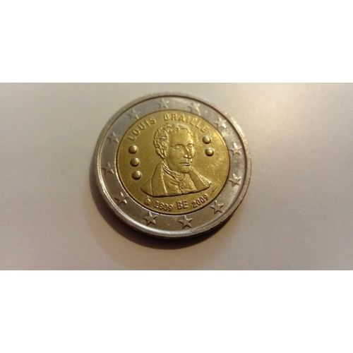 2 Euro Commémorative Belgique Louis Braille 2009