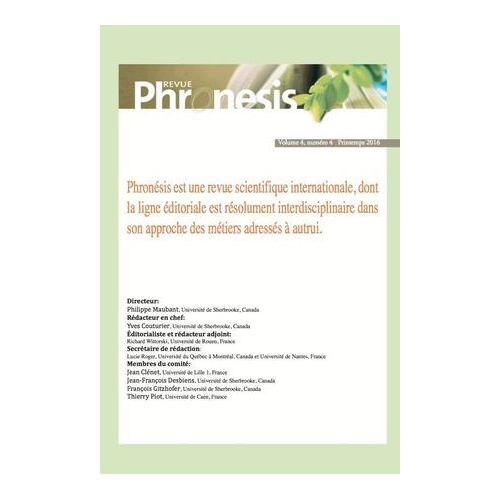 Phronesis. Vol. 4, Numéro 4 - 2015