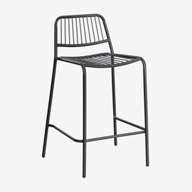 Tabouret Haut Empilable Jardín Elton Noir De Carbone ¿65 Cm