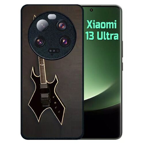 Coque Pour Redmi 13 Ultra - Guitare Rock N Roll - Silicone - Noir