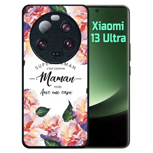 Coque Pour Redmi 13 Ultra - Super Maman - Silicone - Noir