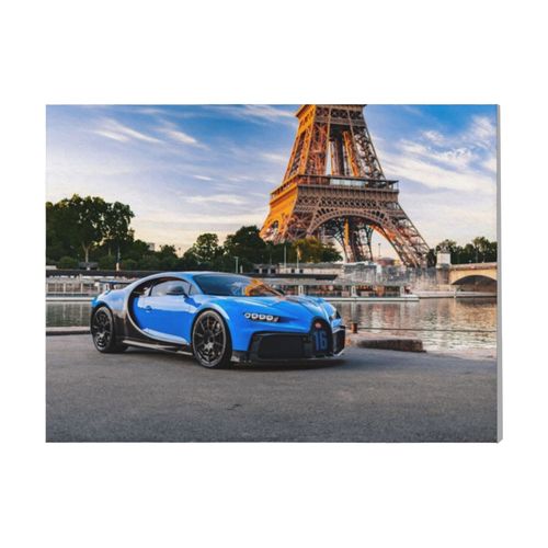 Canevas imprimer Bugatti Chiron Paris=3051 Rétro Voiture Véhicules et Motos Impression sur toile installer 40x50