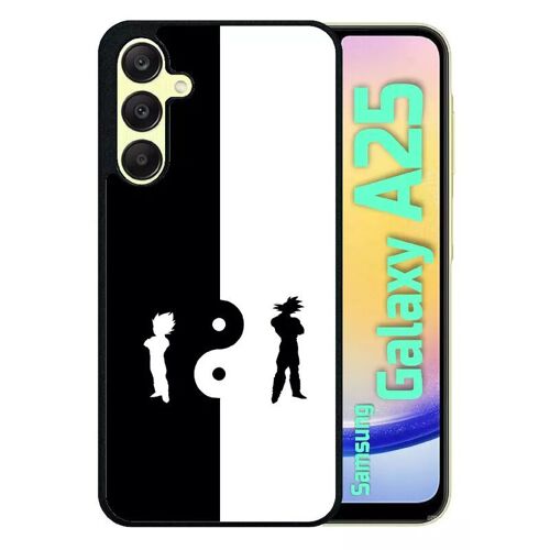 Coque Pour Galaxy A25 - Ying Yang Manga Dbz - Silicone - Noir