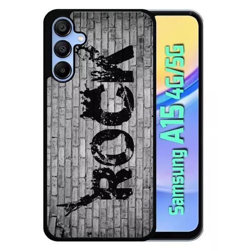 Coque Pour Galaxy A15 4g/5g - Rock Street - Silicone - Noir