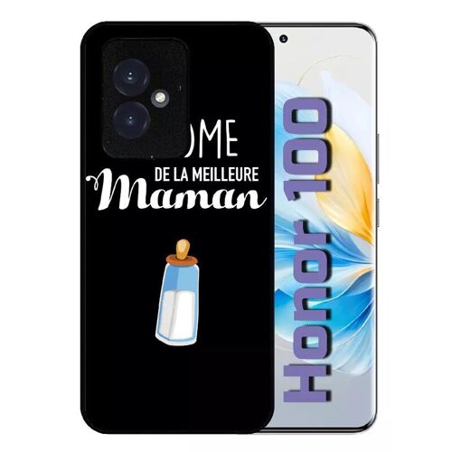 Coque Pour Honor 100 - Diplome De La Meilleure Maman - Silicone - Noir