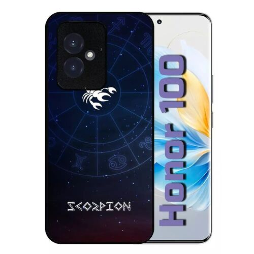 Coque Pour Honor 100 - Signe Astrologique Scorpion - Silicone - Noir