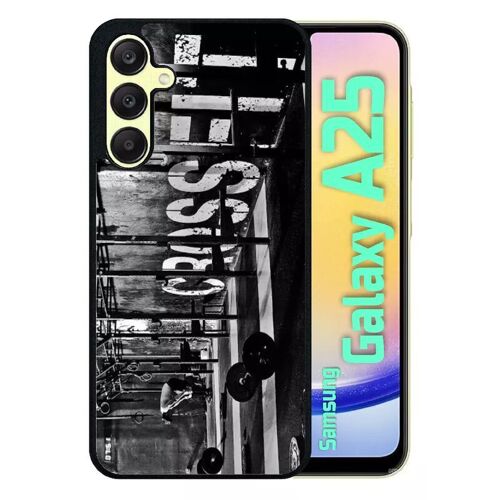Coque Pour Galaxy A25 - Crossfit - Silicone - Noir