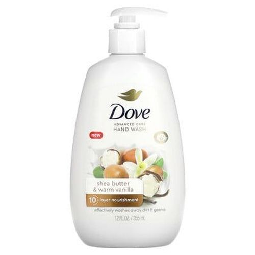 Dove Savon Pour Les Mains Advanced Care, Beurre De Karité Et Vanille Tiède, 355 Ml 