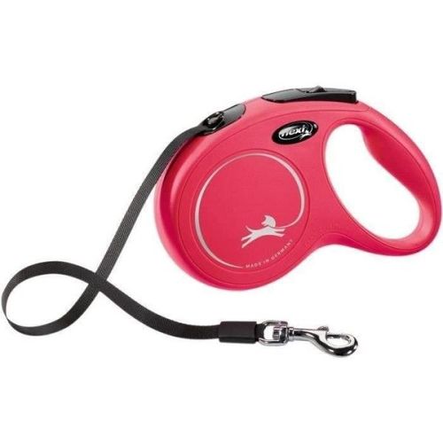 Laisse Enrouleur Pour Chien Moyen Flexi New Classic - 5m - Rouge