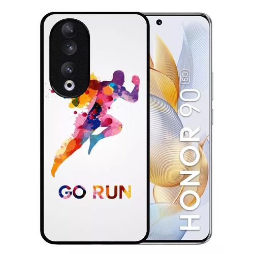 Coque Pour Honor 90 - Go Running Motivation - Silicone - Noir