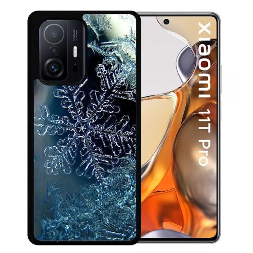 Coque Pour Xiaomi 11t Pro - Flocon De Neige Eau - Silicone - Noir