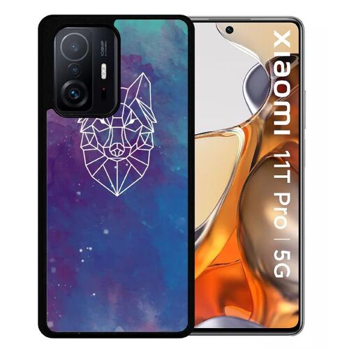 Coque Pour Xiaomi 11t Pro 5g - Hyper Animals Space Loup - Silicone - Noir