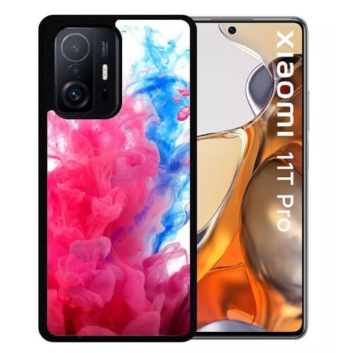 Coque Pour Xiaomi 11t Pro - Peinture - Silicone - Noir