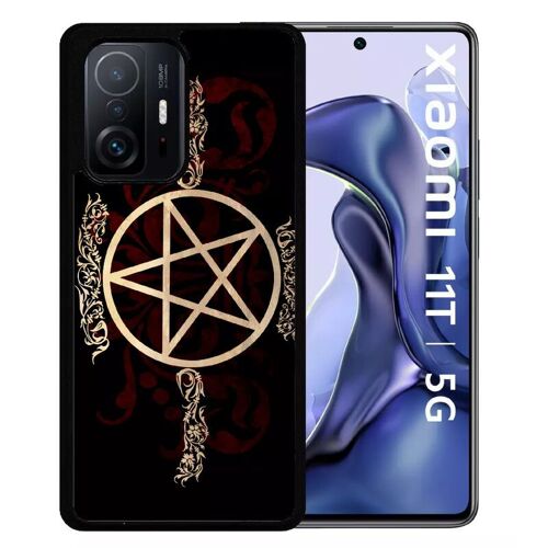 Coque Pour Xiaomi 11t 5g - Pentagramme Baroque - Silicone - Noir